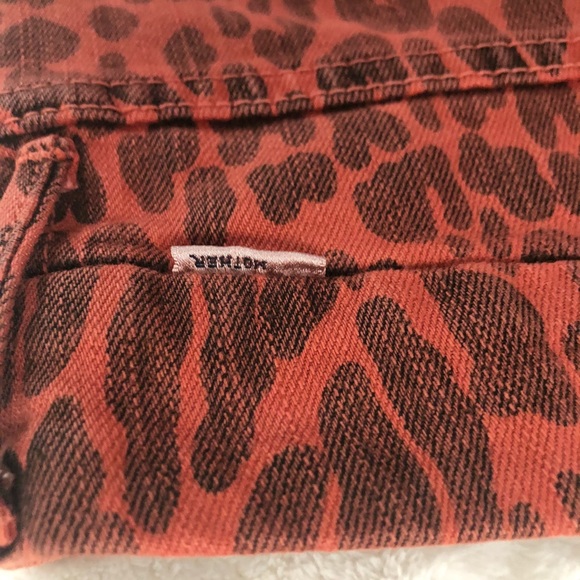 Mother High waisted leopard ankle crop jeans - Picture 9 of 14